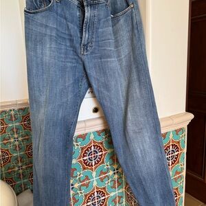 Ag Adriano Goldschmied Men's Light Blue Straight Jeans